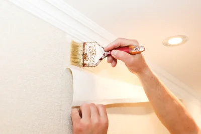 Pose de papier peint à Valbonnais — revêtements muraux et toiles de verre